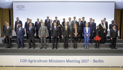 À Berlin, les ministres de l’Agriculture du G20 ont adopté un plan d’action sur l’utilisation durable de l’eau. <br/> Photo: BMEL/photothek.net/Thomas Imo