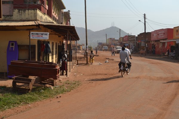 Refugee settlement in Uganda.