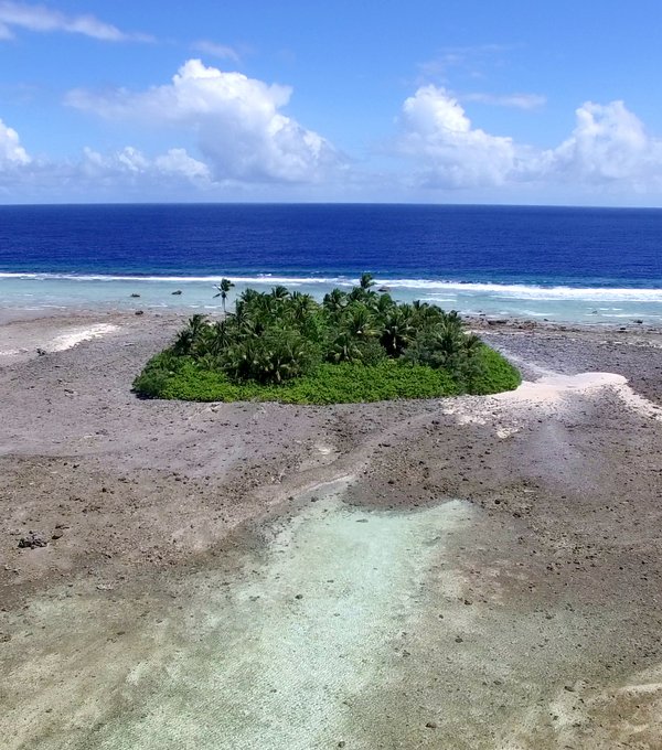 Aerial photo of Mili Atoll, Republic of the Marshall Islands. <br/>Photo: © Kris Karnauskas/CIRES