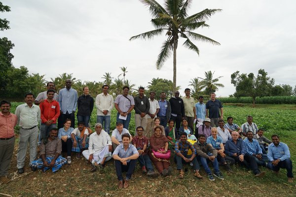 The participants of the workshop „optimising value chains – potatoes – in Hassan, Karnataka, India.<br>Photo: © DLG/Gloria Stratmann